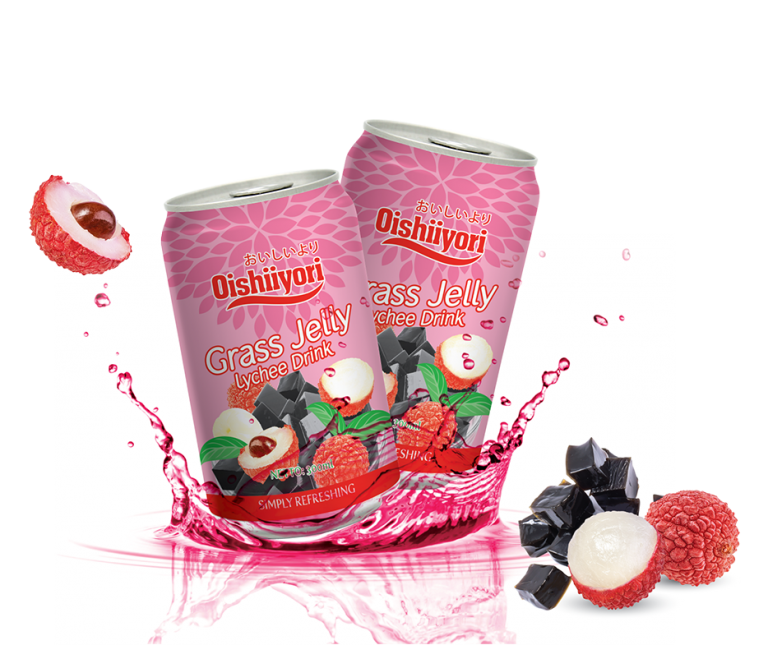 Oishiiyori > Grass Jelly Lychee Drink Inmas